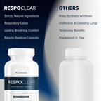Herbal Tea Therapy RespoClear (60 Caps): Respiratory Lung Health & Sinus Support Supplement - NAC, Elderberry, & Quercetin - Lung Detox for Smokers & the Pollution-Conscious - GMO-Free & Made in USA
