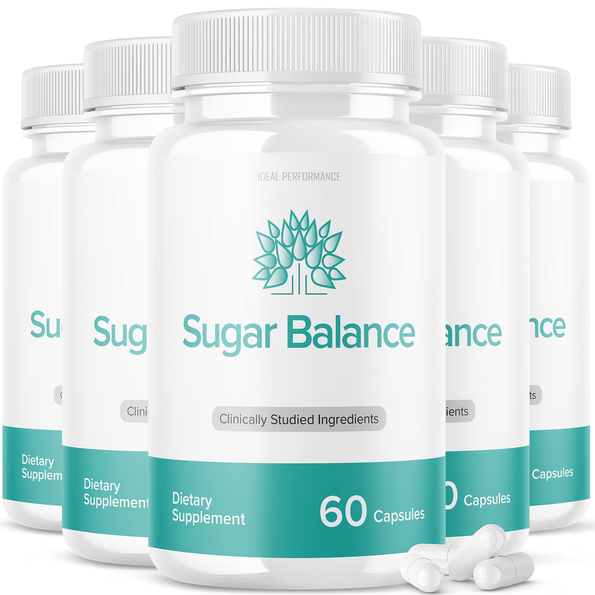 (5 Pack) SugarBalance Capsules Supplement Max Advanced Formula (300 Capsules)