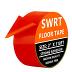 SWRT 2 Inch X 100 FT Reflective Tape Outdoor Waterproof Red & Fluorescent Yellow Reflective Tape Heavy Duty Strong Adhesive Hazard Caution Safety Warning Tape Reflector Conspicuity Tape for Trailer