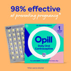 Opill Daily Birth Control Pills, OTC Progestin-Only, 28 Count