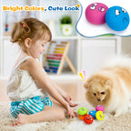 Hungdao 12 Pcs Squeaky Dog Toys, Small Dog Ball Bulk, Rubber Latex, Lively