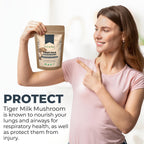 Tiger Milk Mushroom Supplement (Lignosus Rhinocerus) 3oz (85g) | Supports Lungs & Respiratory Health - Herbal Extract - Non-GMO, Vegan, Organic | 40 Servings