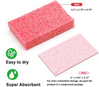 ARCLIBER Cleaning Sponge,Kitchen Sponges Pack,Non-Scratch Cellulose Sponge for Bathroom,Cars,Colorful Compressed Sponge (36 Pack)