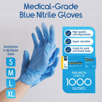 Inspire Nitrile Exam Gloves | The Original Quality Stretch Nitrile Light Blue | 4.5 Gloves Disposable Latex Free Medical EMT (Small)