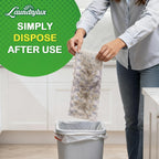 LAUNDRYLUX Heavy Duty Dry Sweeping Cloths Refills Compatible with Swiffer Sweeper, Multi Surface Pet Dry Pads Refill, Floor Cleaner for Dust, Hair, Dirt, Disposable Duster Mop Pad - 100 Count