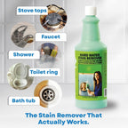 Bio Clean: Eco Friendly Hard Water Stain Remover (40oz Large). Pack of 2