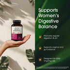 NatureBell Women's Probiotics+ - 240 Vegetarian Capsules - Prebiotic, Probiotic, Postbiotic & Digestive Enzymes - Made with Cranberry, D-Mannose, Inositol & More