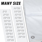CARTMAN Finished Size 12x40 Feet 10 Mil White Heavy Duty Poly Tarp, Multipurpose Protective Cover, UV Resistant, Waterproof Poly Tarpaulin with Reinforced Edges Tarpaulin with Reinforced Edges
