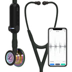 3M Littmann CORE Digital Stethoscope, Our Most Advanced Stethoscope Yet, Up To 40x Amplification, Active Noise Cancellation, In-App Sound Wave Visualization, High Polish Rainbow Chestpiece, 8570