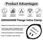 GMX600NM Flange Valve Clamp for Hayward Pro Series Sand Filter Pump Clamp with Screw Swimming Pool Filter Parts Replacement S164T S166T S180T S210T S210S S220T S230T S244T