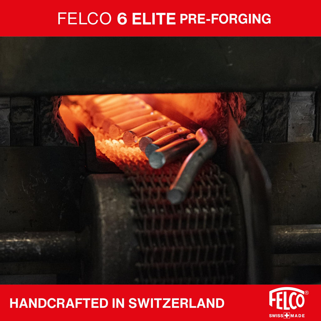 FELCO 6 ELITE Pruning Shears – 7.7" Swiss-Made Garden Clippers with Leather-Wrapped Handle for Medium Right Hands | Hand Pruners for Gardening | Garden Tool Cutter with Bypass Blade, Aluminum Body