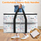 Fab totes Moving Bags Extra Heavy Duty Oversized Storage Bags with Reinforced Handle and Double Zippers,Moving Supplies Totes for Storage Packing Dorm Room Essentials Alternative to Moving Boxes