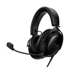 HyperX Cloud III – Wired Gaming Headset, PC, PS5, Xbox Series X|S, Angled 53mm Drivers, Spatial Audio, Memory Foam, Durable Frame, Ultra-Clear 10mm Mic, USB-C, USB-A, 3.5mm – Black