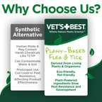 Vet's Best Flea & Tick Indoor Home Spray for Cats, Cotton Spice, 32 oz