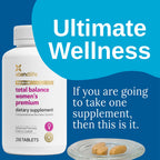 Xtendlife Total Balance Women's Premium Extra Strength Daily Multivitamin & Mineral - 90+ Nutrients for Complete Immune, Heart, Digestive, and Cellular Health - 30 Day Supply