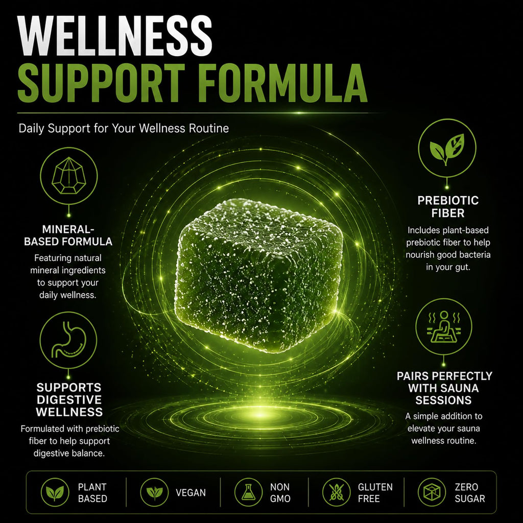 Tfnovg Pre-Sauna Gummies, Clinoptilolite Zeolite + Acacia Fiber Gummies, Sweat Optimization, Digestive Cleanse & Post Sauna Recovery – Vegan Chewable Supplement - 60 Count (2, 60 Gummies)