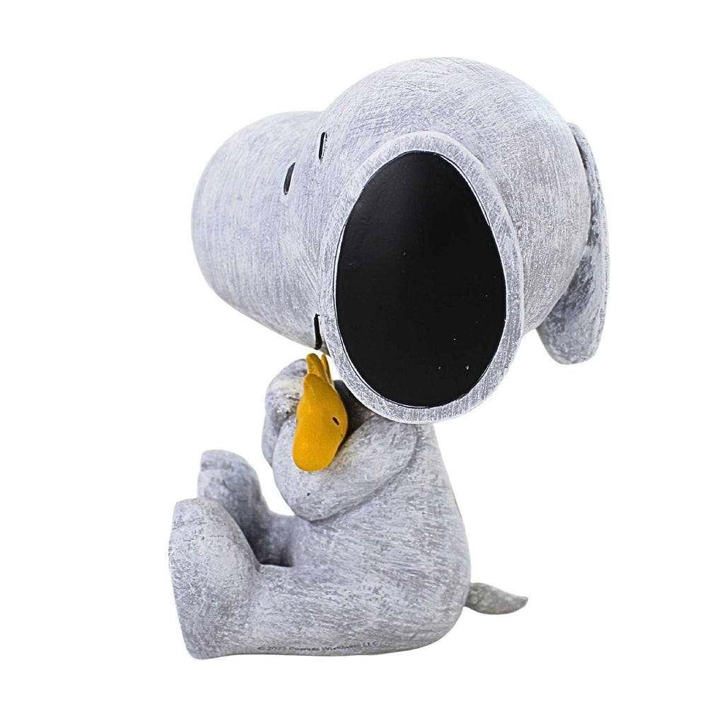 Roman Snoopy and Woodstock Garden Statue, 8.75-inch Height, Resin, Stone Mix, Home, Garden, Outdoor