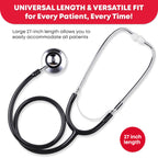 Ever Ready First Aid 143200 Dual Head Stethoscope, Black