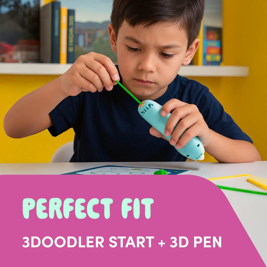 300 x ORKAN 3D Pen Filament Refills | Only Compatible with The 3Doodler Start+ | 15 Rainbow Colors | 6" x 2.5mm PCL Eco-Filament Strands | Safe for Kids | Only for 3Doodler Start+ 3D Pen