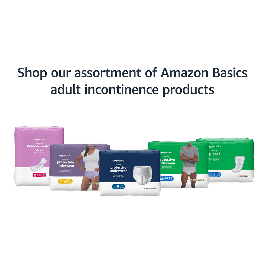 Amazon Basics Incontinence Underwear for Women, Protective, Disposable, Postpartum, Maximum Absorbency, X-Large, Lavender, 48 Count (3 Packs of 16)