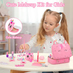 Heaning Real Kids Makeup Girl Toys - Safe / Non-Toxic / Washable