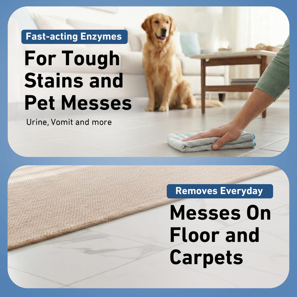 Creative Scents Multipurpose Enzyme Cleaner & Odor Remover | Super Concentrated for Floor, Carpet, Drain | Pet Urine Odor Eliminator | Enzyme Cleaner for Cat Urine & Dog Poop | 1 Gallon - Ocean Breeze