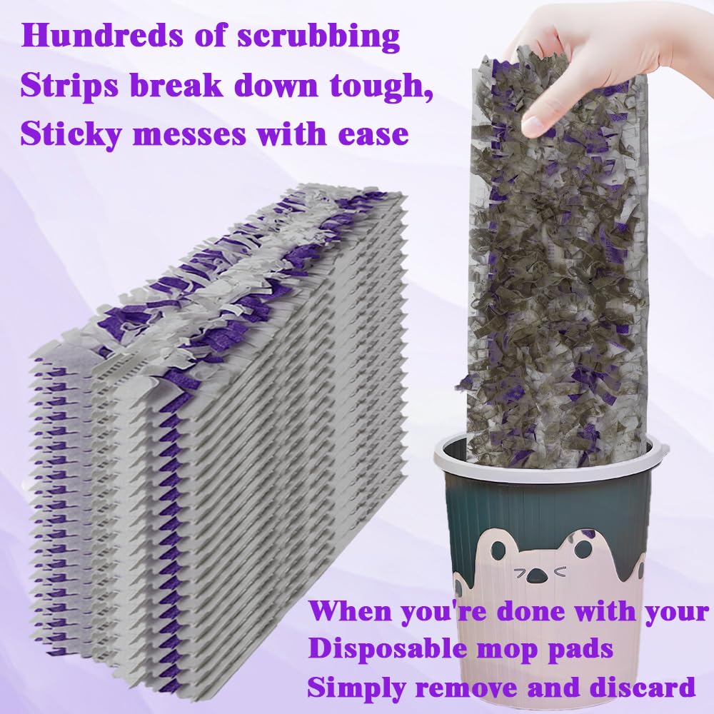 Disposable Mop Pads for Swiffer PowerMop Multi-Surface Mopping Pad Refills | Safe on All Finished Floors | Compatible with Swiffer PowerMop (30 Count)