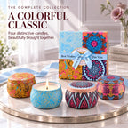Scented Candles Gift Set for Women, 4 Pack Soy Wax Candles for Home Scented