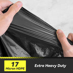 Wowflash 100 Count 17 Micron Extra Heavy Duty 4 Gallon Trash Bags