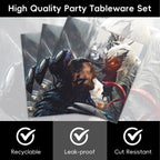 40Pack Venom Party Supplies include 20 plates, 20 napkins for The Ven-ombirthday party decoration