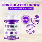 (2 Pack) NervoLyn Capsules - Official Nervo Lyn Advanced Supplement Formula Nerve Health, Natural NervoLyn Brain & Memory Focus Vitamins Suppor for Overal Health & Wellness, 120 Capsules for 2 Months