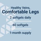 Life Extension Youthful Legs,Blood Flow,Vein Support,Circulation Supplement,Leg Health,Orange Peel Extract,diosmin,Gluten Free,Non-GMO,60 softgels,(Pack of 2)