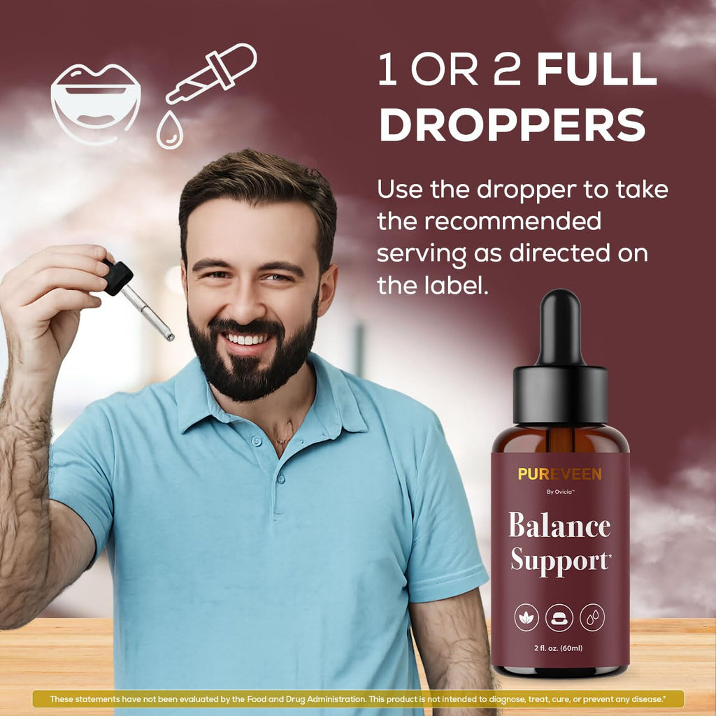 (2 Pack) Pureveen Drops – Pureveen Liquid Support Drops Advanced Formula All Natural Ingredients Daily Premium Maximum Strength, Vitamin Support for Health and General Wellness, 2 Bottles for 2 Months