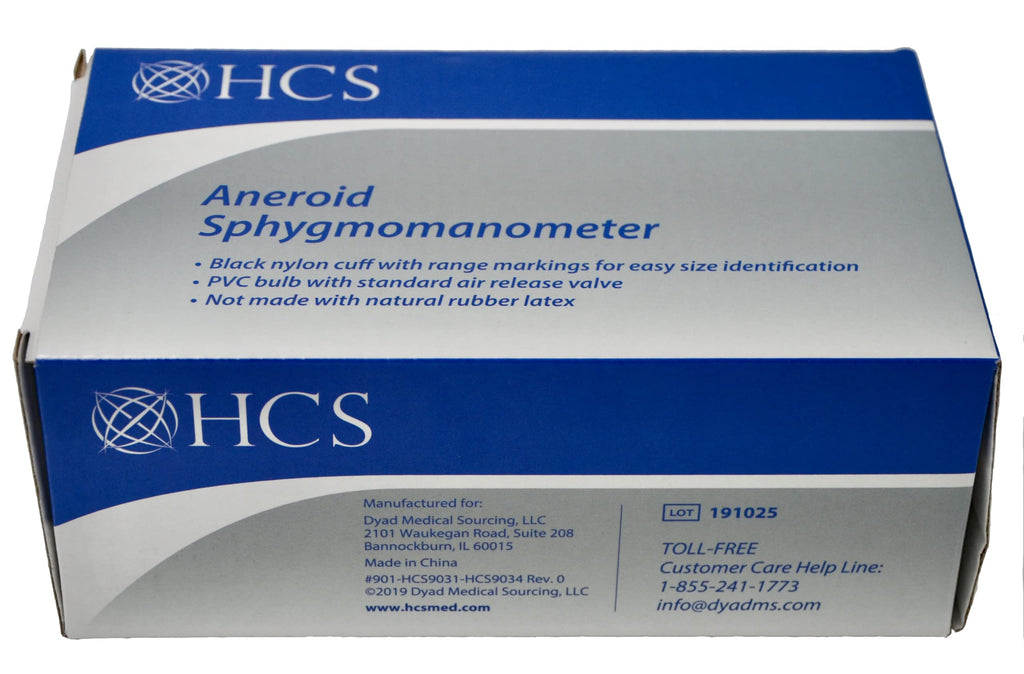 HCS Extra Large Blood Pressure Bracelet, Manual BP Cuff for Adults, Manual Blood Pressure Arm Monitor, Aneroid Sphygmomanometer, Medical Grade, Home Use, Elderly Care,