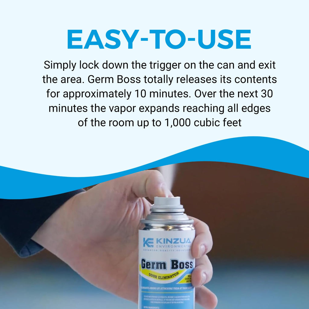 Germ Boss Odor Eliminator Fogger, Fresh, 6 oz, Covers 1,000 cu ft