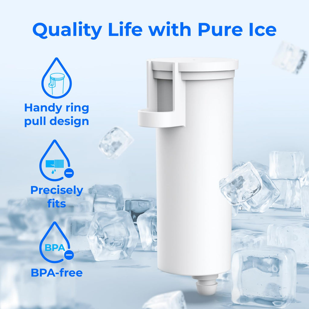 Waterdrop Replacement for GE® Profile Opal Nugget Ice Maker Water Filter, P4INKFILTR, with Ring Pull, NSF 42&372 Certified, BPA-Free, 3 Counts