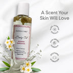 Olivia Care Jasmine Gardenia Body Oil Vegan & Natural Oil For Women | Hydrating & Moisturizing After Bath Oil - with VITAMIN E, K & Omega Fatty Acids Reduce Dry Skin - 4 OZ