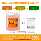 TUXIYA 11 LBS Orange Indicating Silica Gel Desiccant Beads,(Industry Standard 3-5 mm) Rechargeable Silica Gel Beads for 3D Filament, Electronic Devices, Camera, Jewelry, Safe(30PCS Organza Bag)