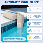 JANWISOL 2026 Upgrade Automatic Pool Filler with Adjustable Float Valve, Automatic Pool Water Leveler for Swimming Pools and Ponds, Pool Auto Filler, White