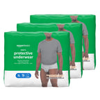 Amazon Basics Incontinence Underwear for Men, Maximum Absorbency, X-Large, 48 Count (3 Packs of 16)