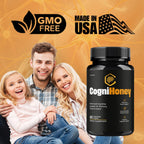 CogniHoney Capsules - Official Cogni Honey Pills Advanced Premium Formula for Maximum Strength, All Natural Ingredients with Vitamins for Overall Health & Wellness, 60 Capsules for 1 Month