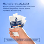 Trace Minerals ZeroLyte Salty Tropical Flavor - Sugar Free Electrolyte Drink Mix - Supports Hydration, Energy, Stamina - Ancient Sea Salt, Full Spectrum Minerals, Coconut Water - 30 Packets