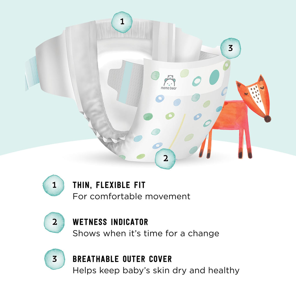 Amazon Brand - Mama Bear Gentle Touch Diapers, Size 5, 33 Count (Pack of 3)