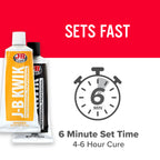 J-B Weld 8271 KwikWeld Professional Size Steel Reinforced Epoxy Twin Pack - 10 oz.