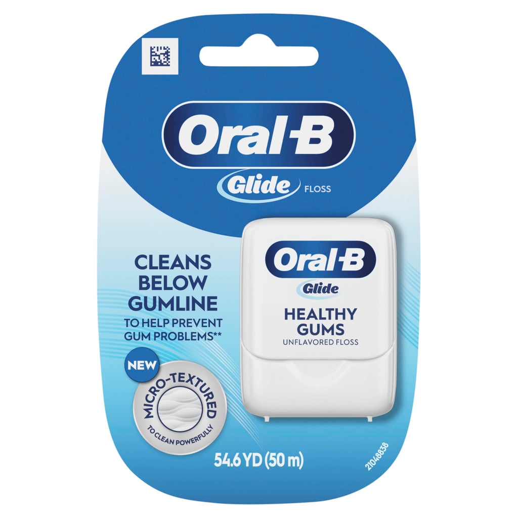 Oral-B Glide Healthy gums, unflavored floss 50M (Pack of 6)