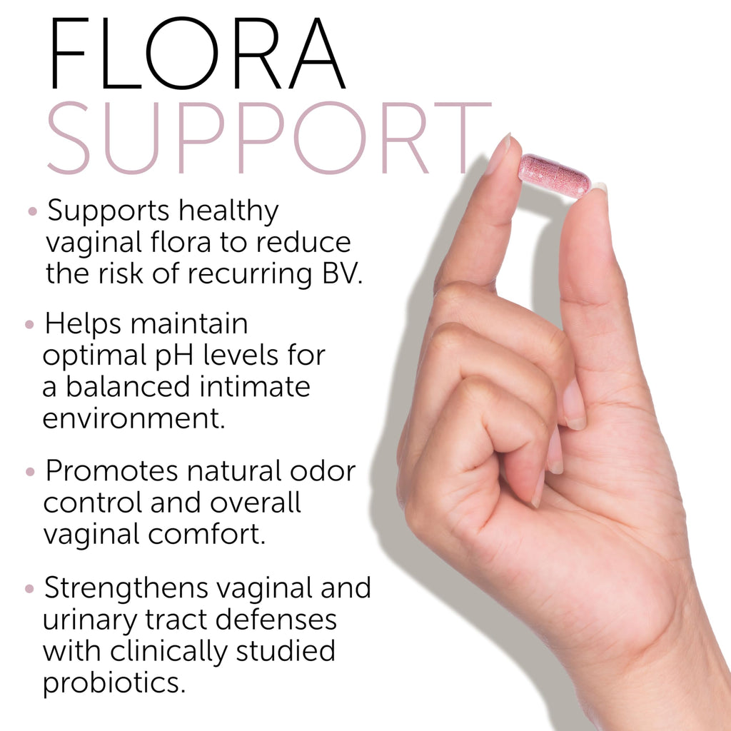 Bacterial Vaginosis Symptoms Relief for Women | Natural Homeopathic Supplement for Odor, Itching, Discharge, BV, and Vaginal Microbiota Imbalance | 60 Capsules for pH Balance and Daily Support