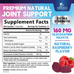 Joint Support Gummies - Glucosamine Plus Vitamin E Nature's Joint Support Supplement for Occasional Discomfort for Back, Knees & Hands - Cartilage & Joint Health & Flexibility Support - 120 Gummies