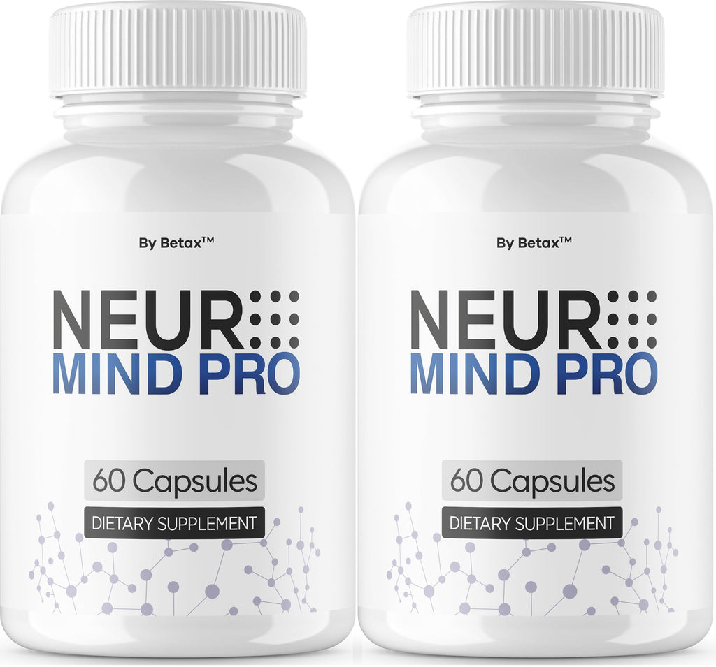(2 Pack) NeuroMind Pro - Official Neuro Mind Pro Capsules Advanced Formula with All Natural Ingredients, NeuroMindPro Original Brain Health Pills Support for Wellness, 120 Capsules for 2 Months