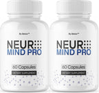 (2 Pack) NeuroMind Pro - Official Neuro Mind Pro Capsules Advanced Formula with All Natural Ingredients, NeuroMindPro Original Brain Health Pills Support for Wellness, 120 Capsules for 2 Months