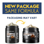 JVR Face Scrub for Men, Facial Scrub for Deep Exfoliating, Cleansing Blackheads, Ingrown Hair, Pre-shave Soften, Organic Formulated with Coffee Extract, AHA and BHA Face Exfoliator (8.46 oz)